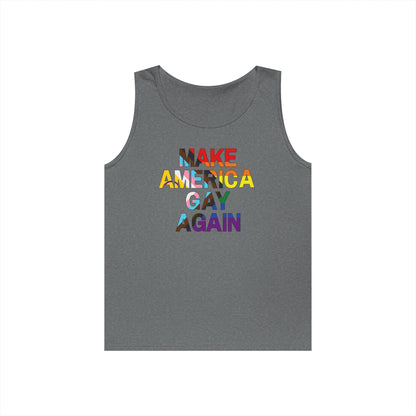 MAGA Make America Gay Again Unisex Heavy Cotton Tank Top
