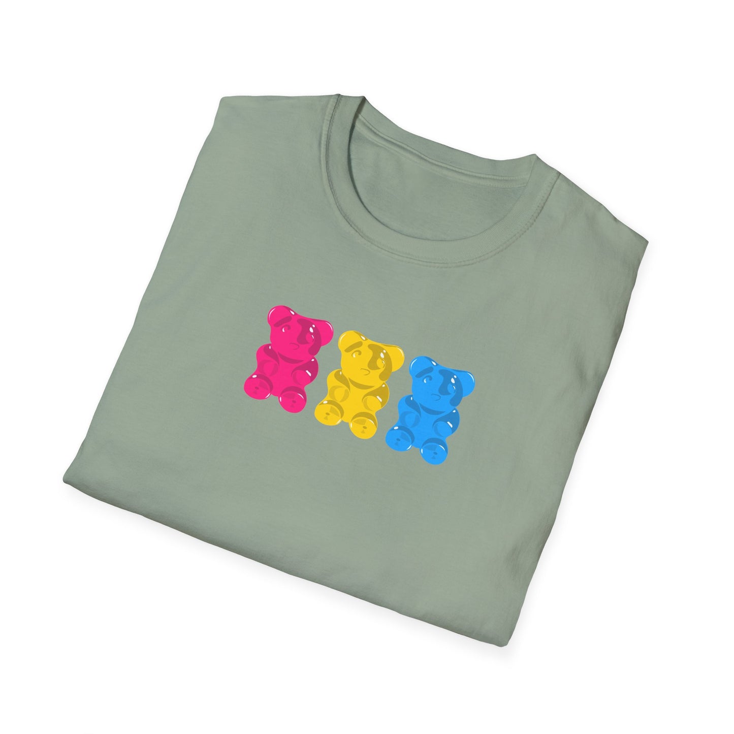 Pansexual Pride Gummy Bears Unisex Softstyle T-Shirt