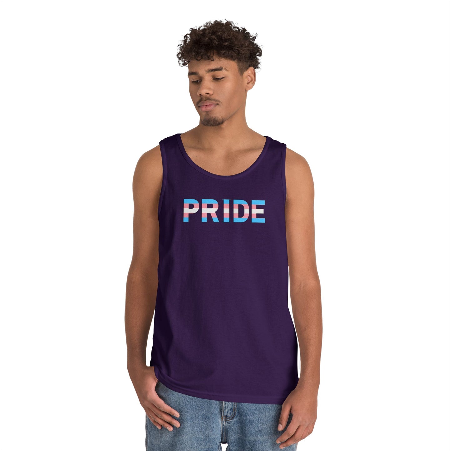 Trans PRIDE Unisex Heavy Cotton Tank Top