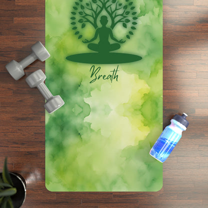 Breath Buddha Watercolor Rubber Yoga Mat
