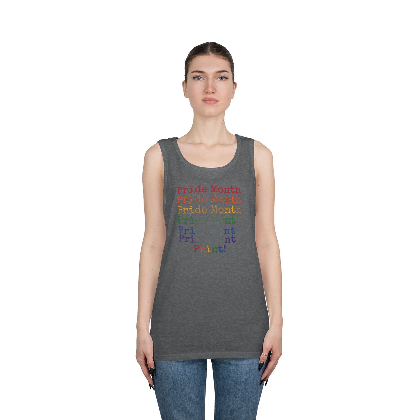 Pride Month PRINT Unisex Heavy Cotton Tank Top