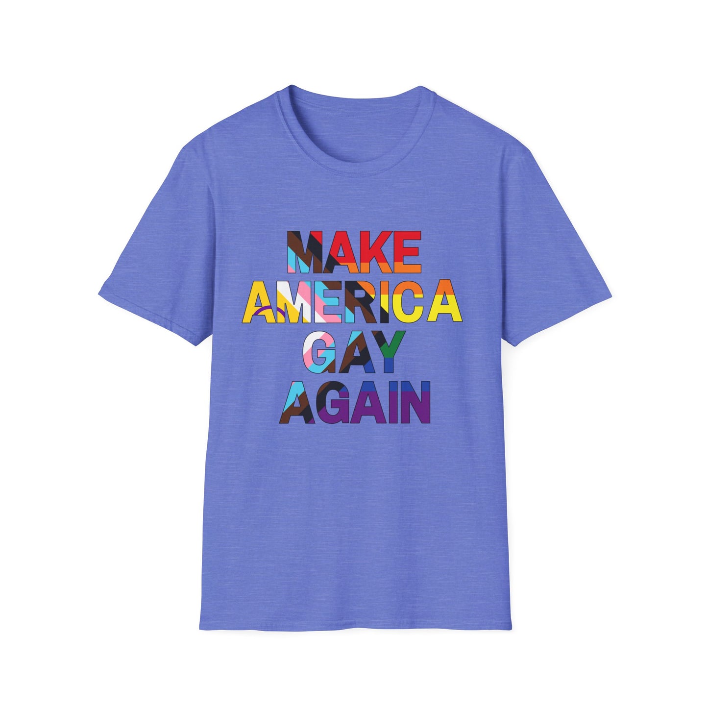 MAGA Make America Gay Again Pride Unisex Softstyle T-Shirt