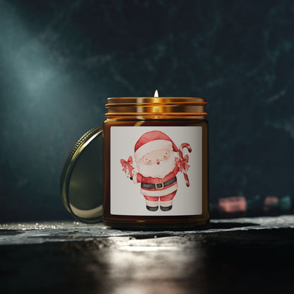 Santa Claus Scented Candles, Coconut Apricot Wax (4oz, 9oz)