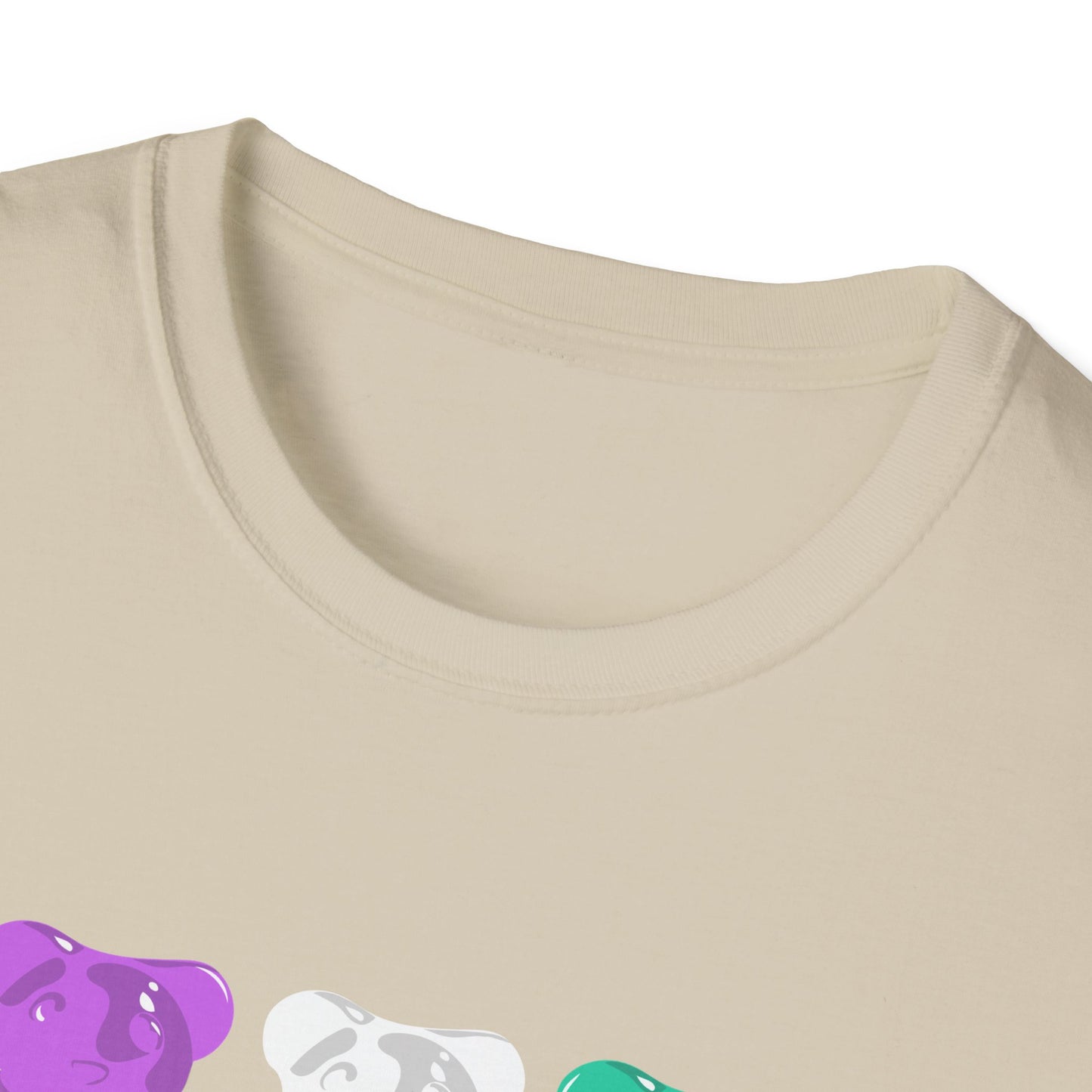 Genderqueer Pride Gummy Bears Unisex Softstyle T-Shirt
