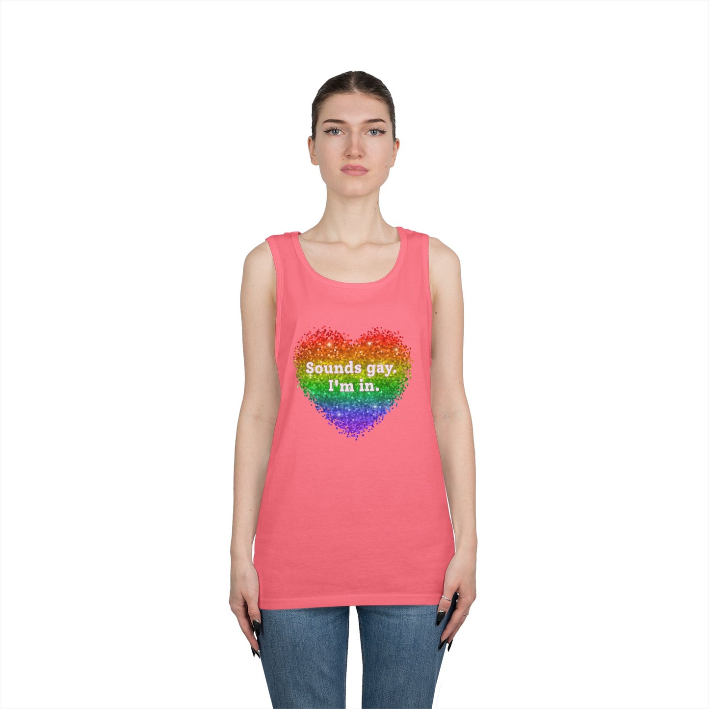 Sounds Gay I'm In Unisex Heavy Cotton Tank Top