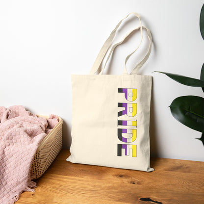 Nonbinary PRIDE Canvas Tote