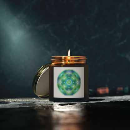 Dreamy Mandala Scented Candles, Coconut Apricot Wax (4oz, 9oz)