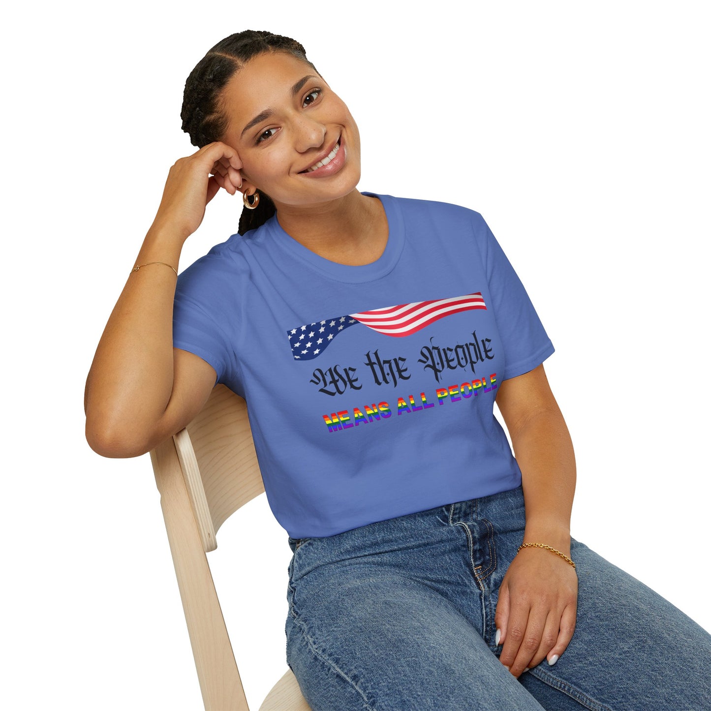We the People Means All People Unisex Softstyle T-Shirt