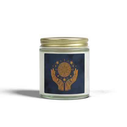 Cosmic Comforts Scented Candles, Coconut Apricot Wax (4oz, 9oz)