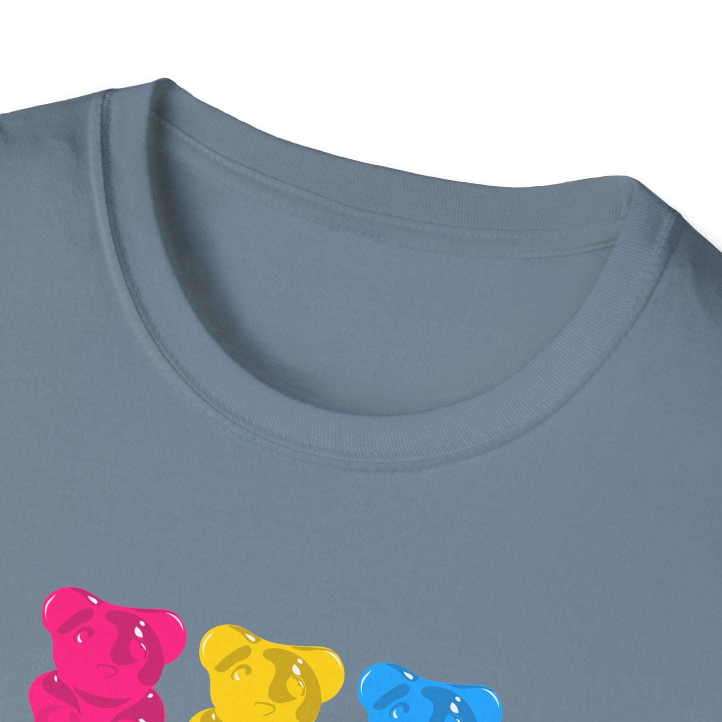 Pansexual Pride Gummy Bears Unisex Softstyle T-Shirt