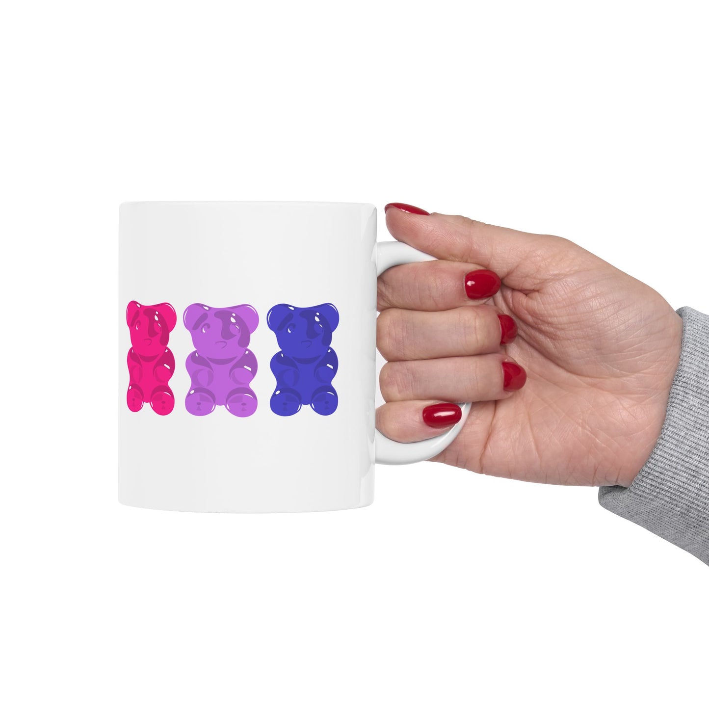 Bisexual Pride Gummy Bears Coffee Mug (11oz/15oz)