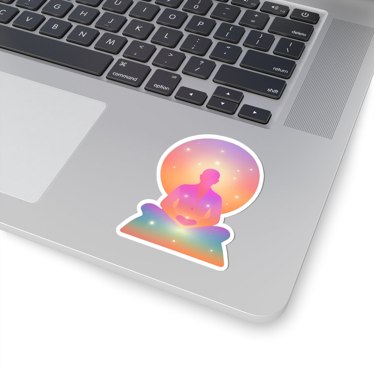 Yoga Pastel Meditation Kiss-Cut Stickers
