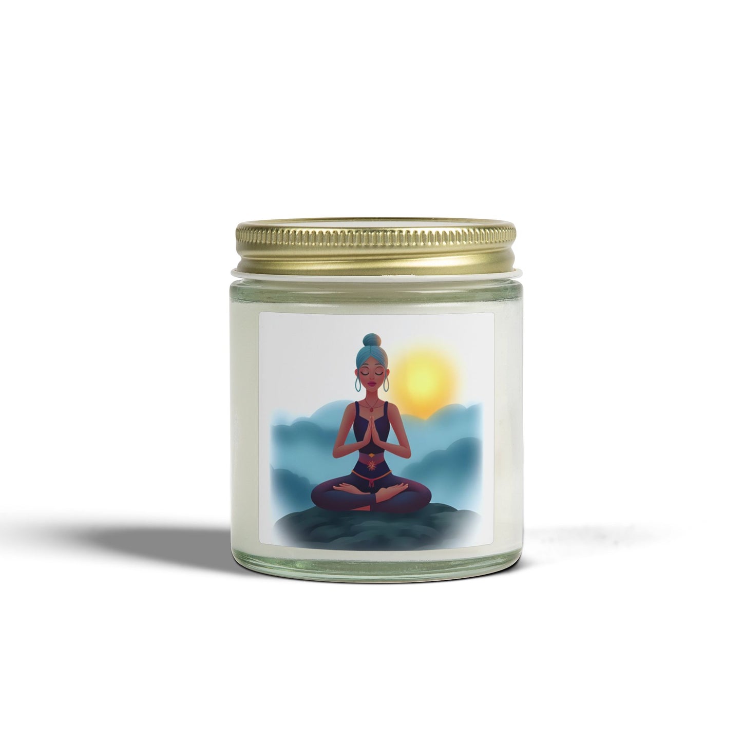 Cloud Meditation Scented Candles, Coconut Apricot Wax (4oz, 9oz)