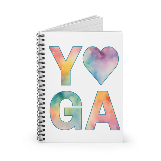 Yoga Spiral Notebook - Ruled Line