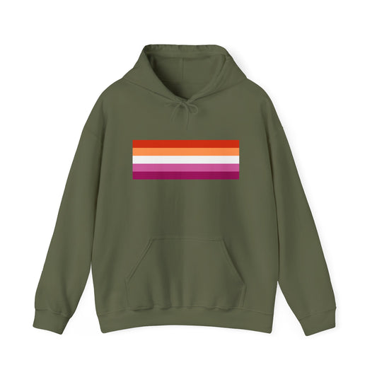 Lesbian Pride Flag Unisex Heavy Blend™ Hooded Sweatshirt