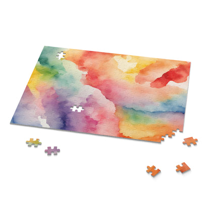Rainbow Watercolor Puzzle (120, 252, 500-Piece)