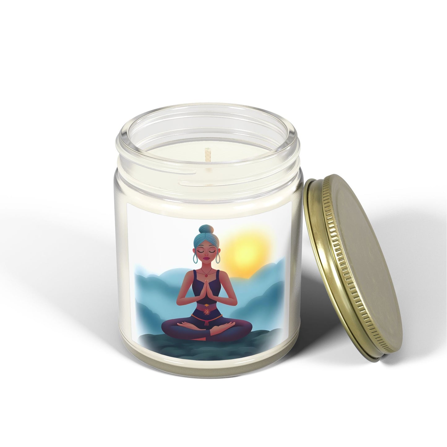 Cloud Meditation Scented Candles, Coconut Apricot Wax (4oz, 9oz)