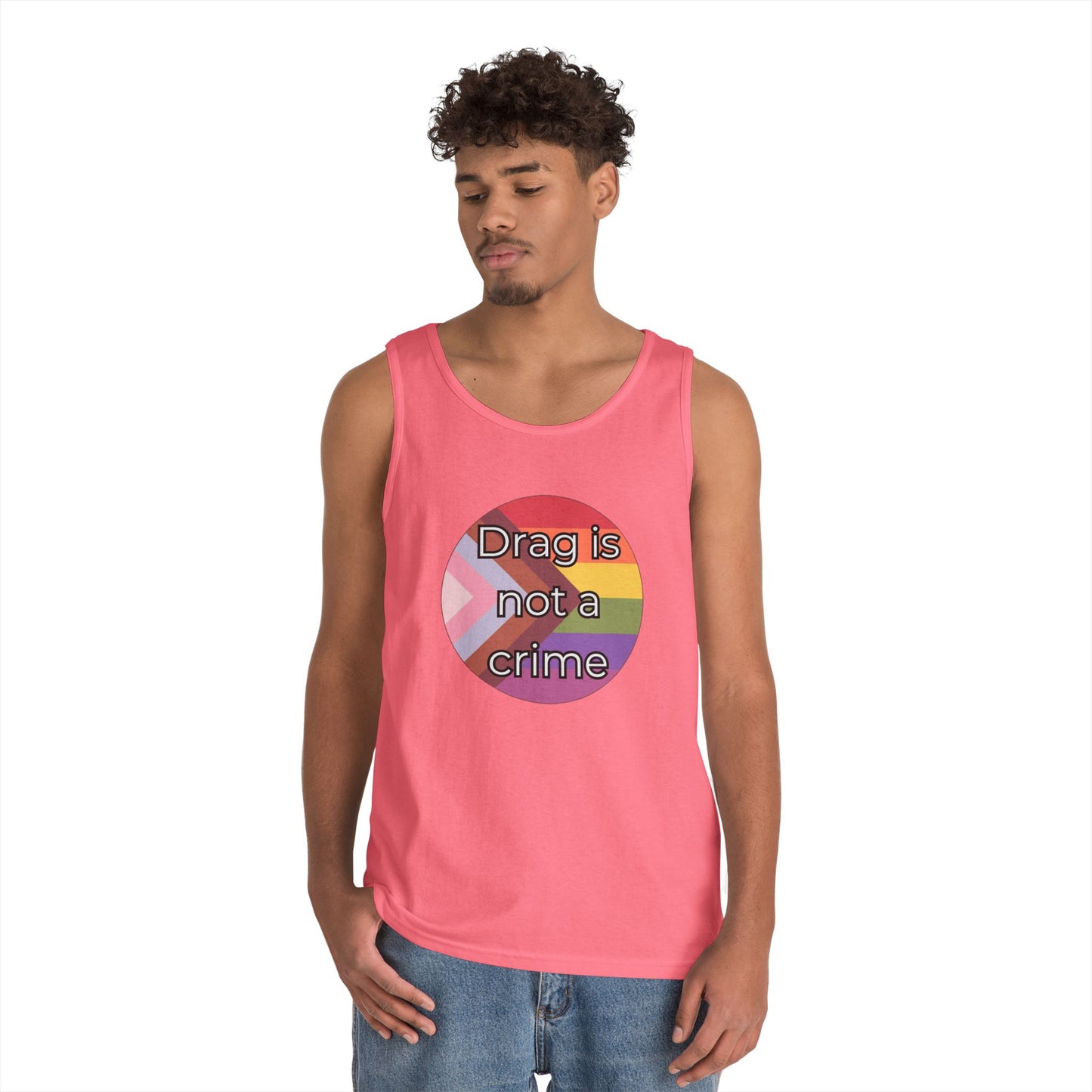 Drag Is Not A Crime Unisex Heavy Cotton Tank Top