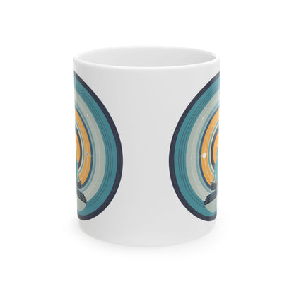 Circle of Meditation Ceramic Mug, (11oz, 15oz)