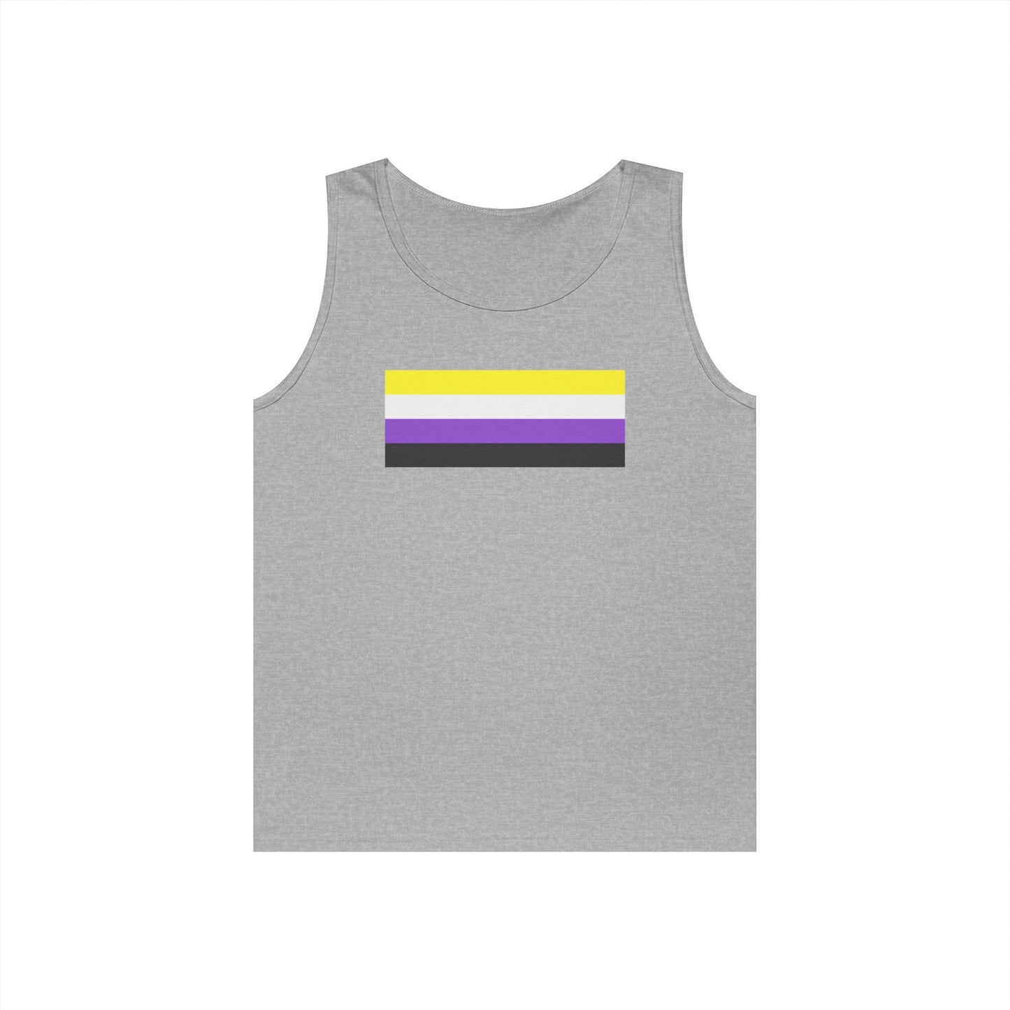 Nonbinary Pride Flag Unisex Heavy Cotton Tank Top