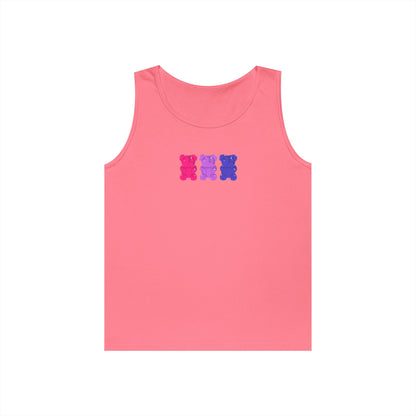 Bisexual Pride Gummy Bears Unisex Heavy Cotton Tank Top