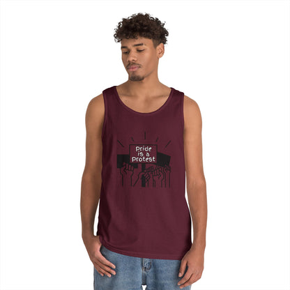 Pride Is A Protest Unisex Heavy Cotton Tank Top