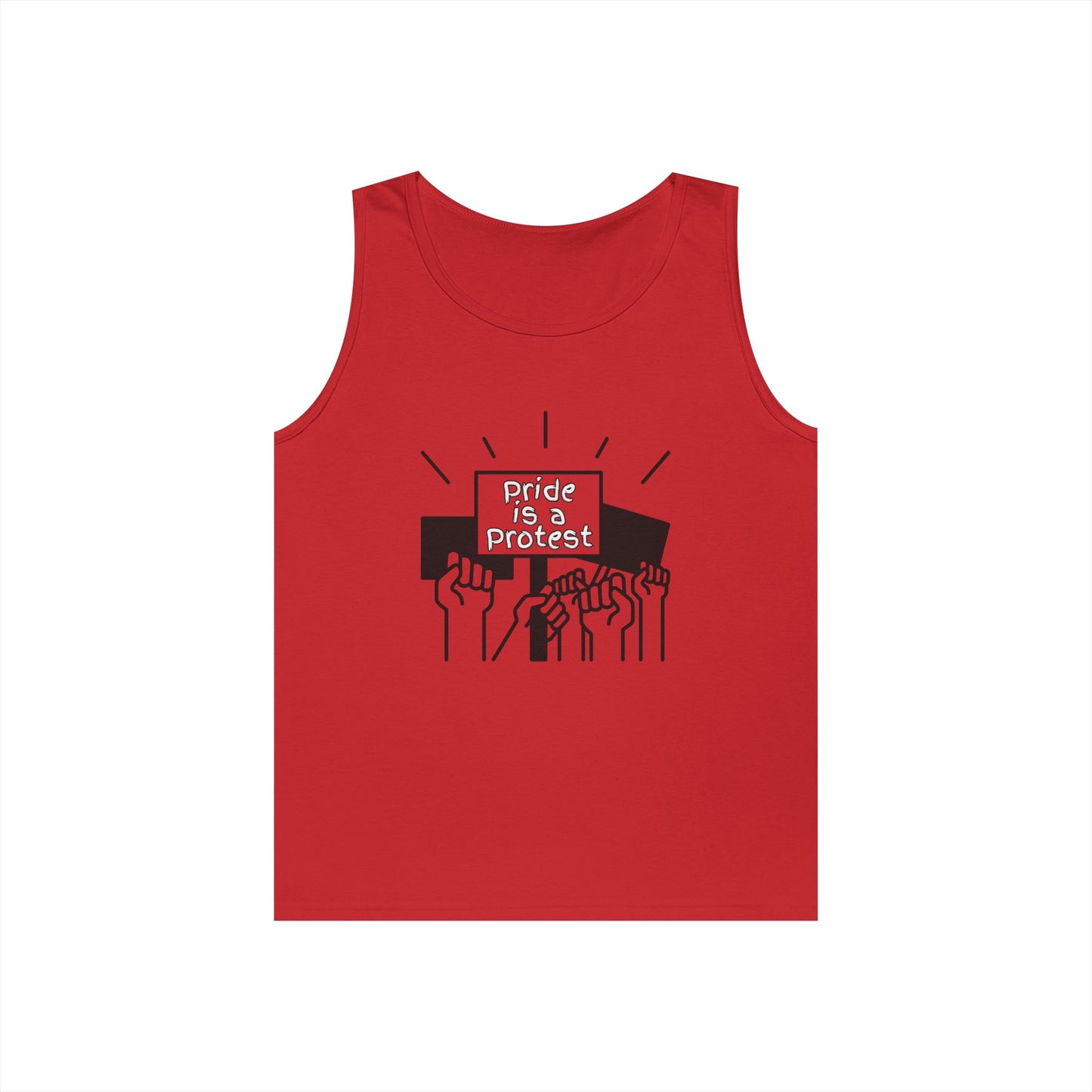 Pride Is A Protest Unisex Heavy Cotton Tank Top