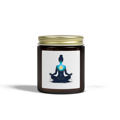 Heart of Yoga Scented Candles, Coconut Apricot Wax (4oz, 9oz)