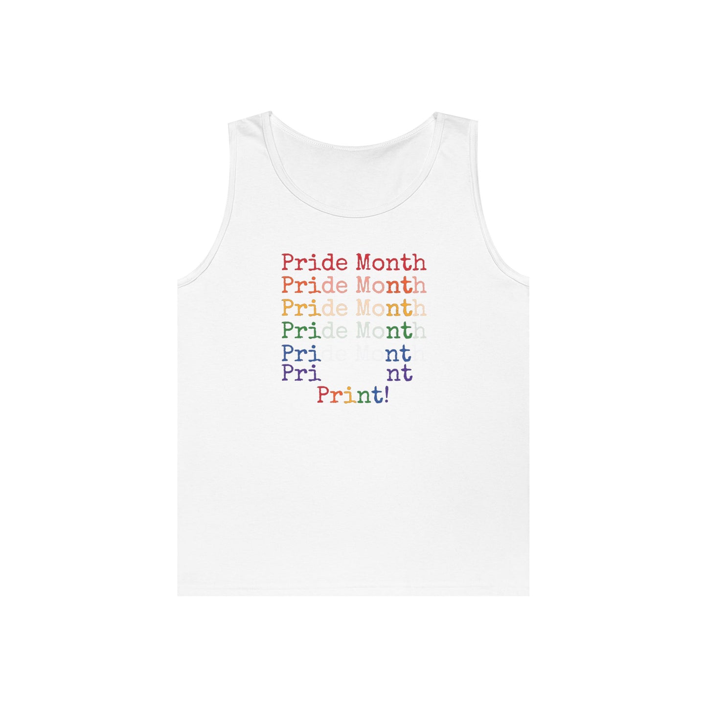 Pride Month PRINT Unisex Heavy Cotton Tank Top