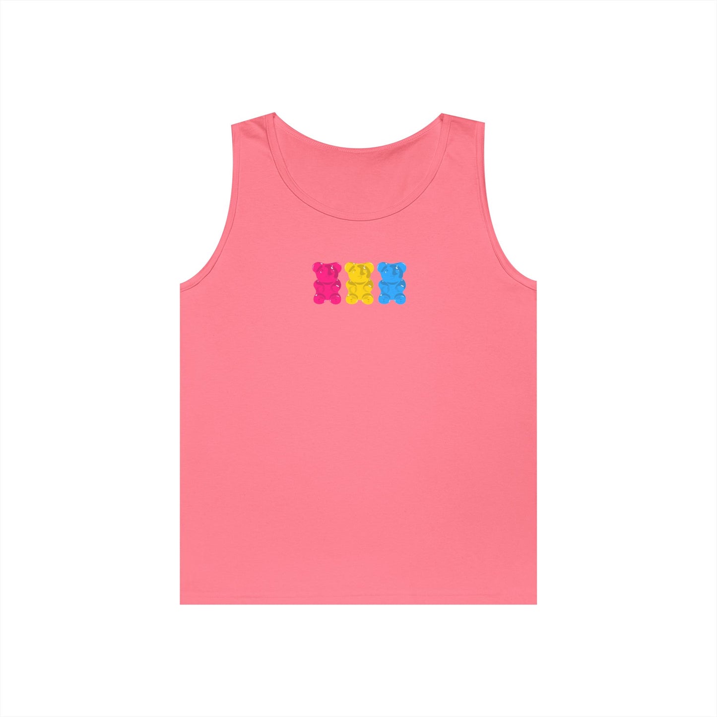 Pansexual Pride Gummy Bears Unisex Heavy Cotton Tank Top