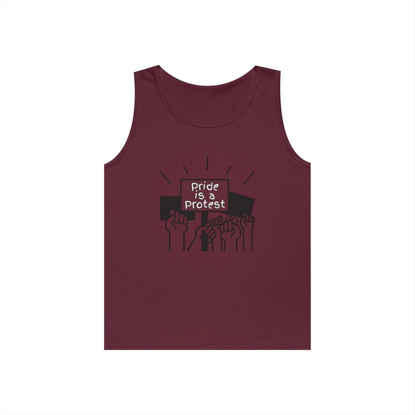 Pride Is A Protest Unisex Heavy Cotton Tank Top