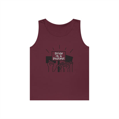 Pride Is A Protest Unisex Heavy Cotton Tank Top