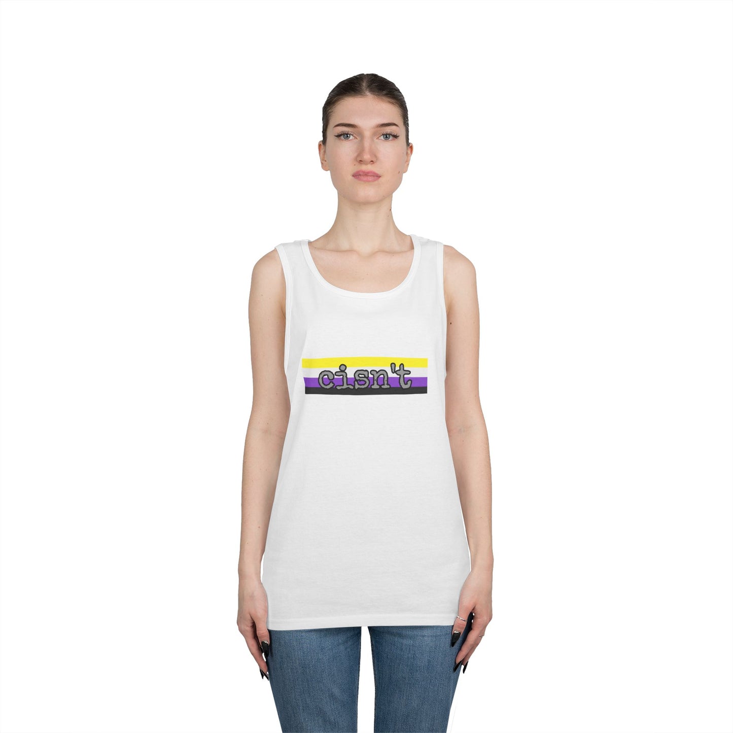 Cisn't Unisex Heavy Cotton Tank Top