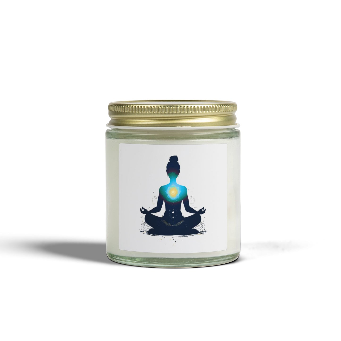Heart of Yoga Scented Candles, Coconut Apricot Wax (4oz, 9oz)
