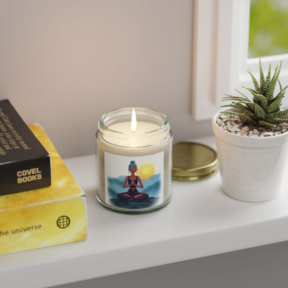 Cloud Meditation Scented Candles, Coconut Apricot Wax (4oz, 9oz)