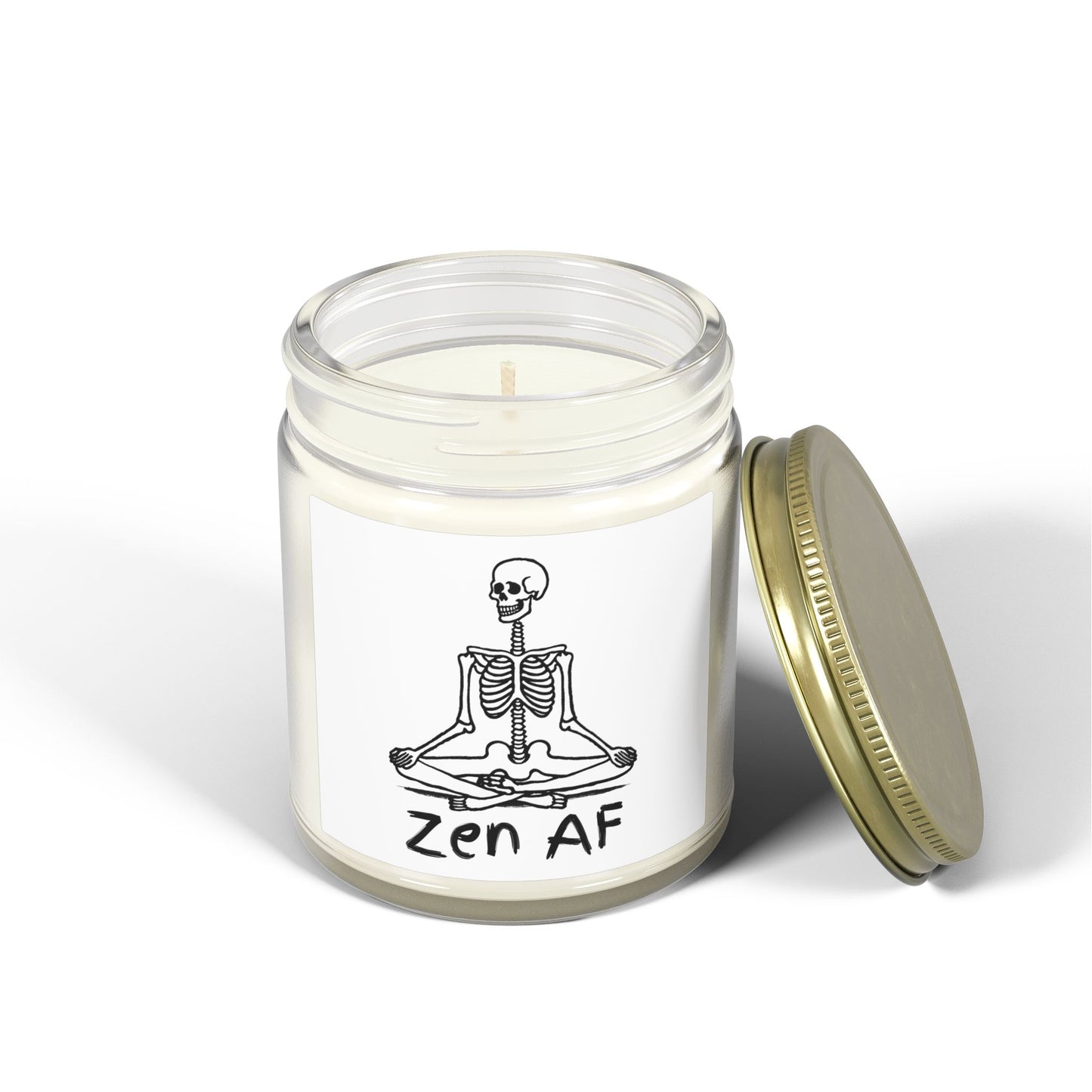 Zen AF Scented Candles, Coconut Apricot Wax (4oz, 9oz)