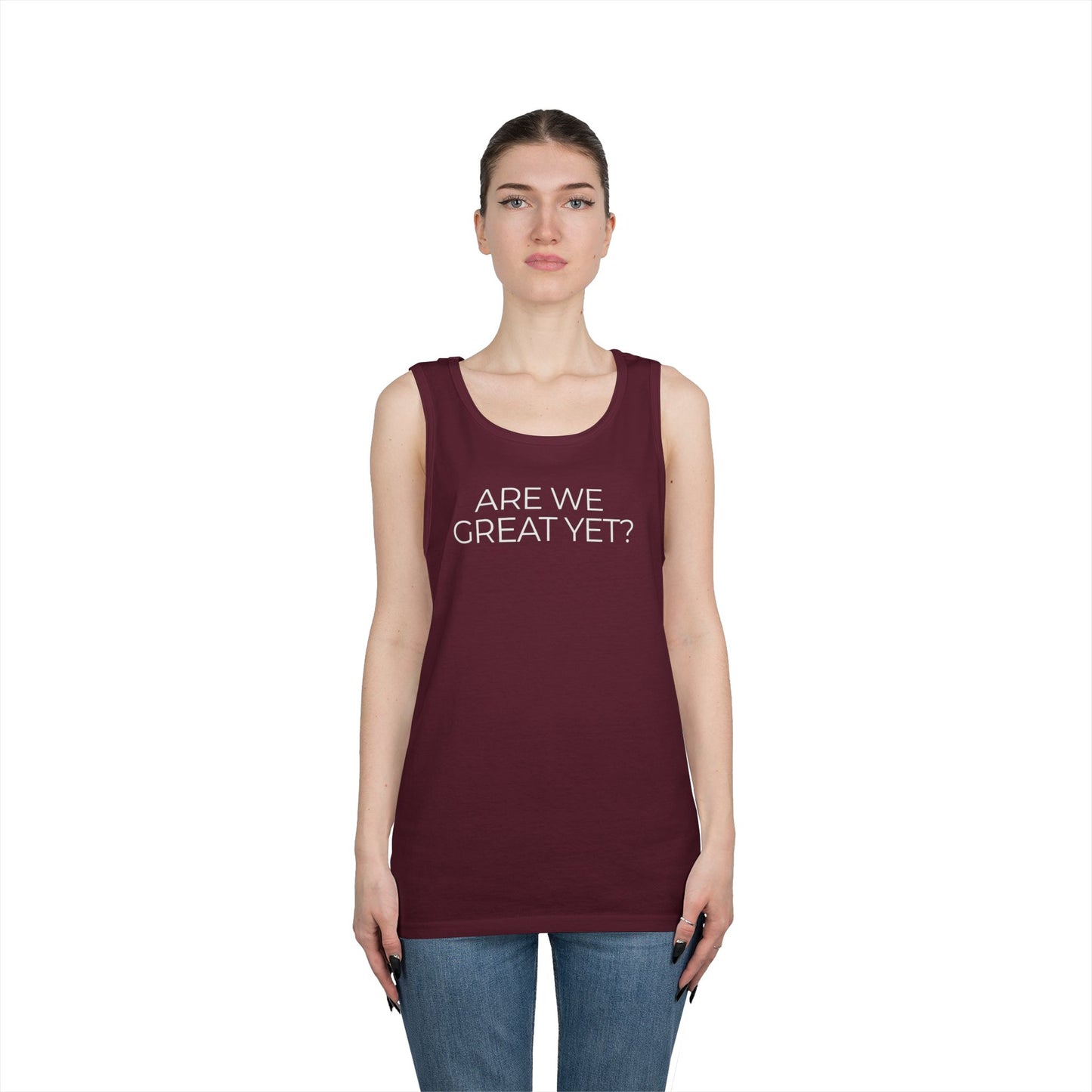 Are We Great Yet Unisex Heavy Cotton Tank Top