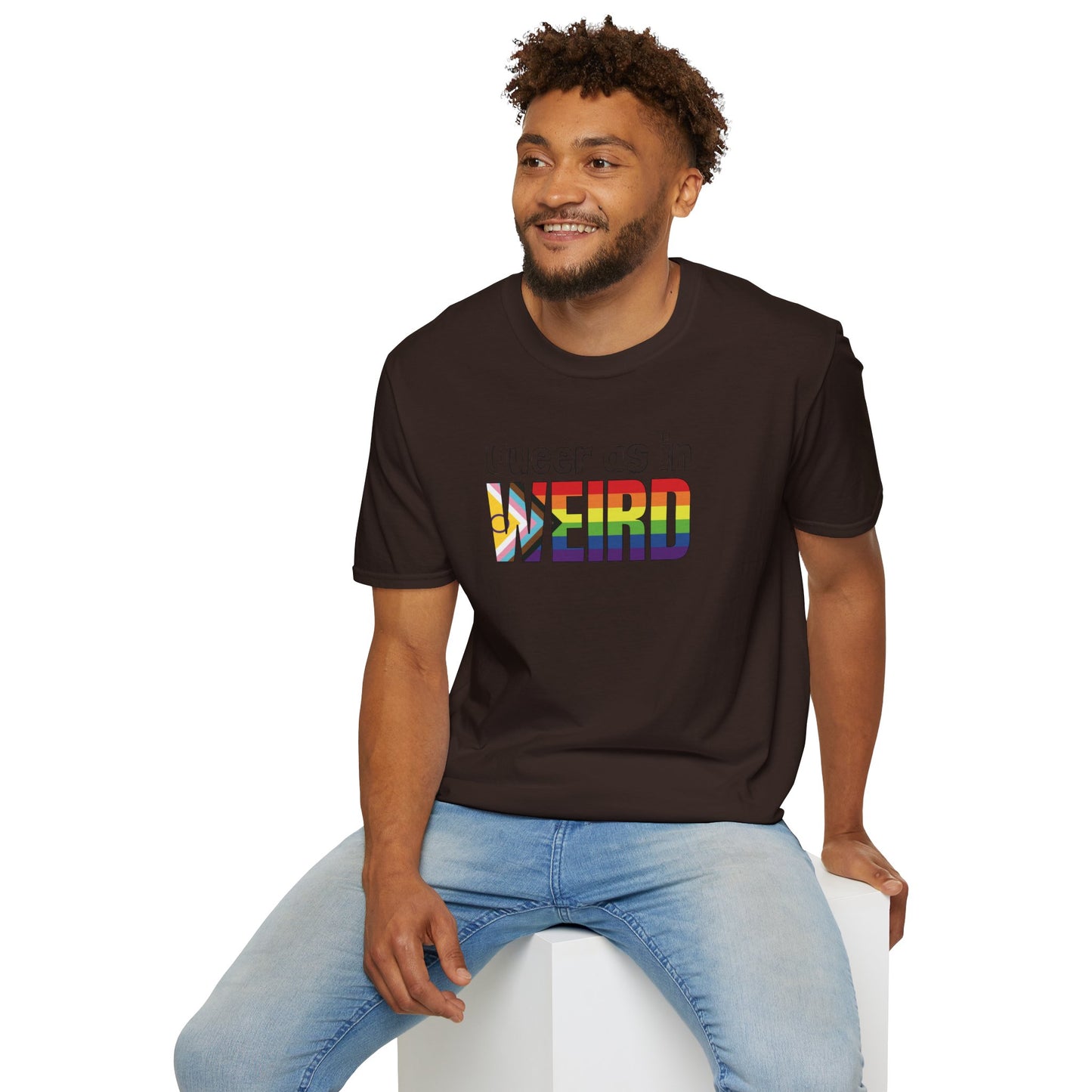 Queer As In Weird Unisex Softstyle T-Shirt
