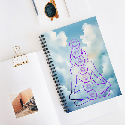 Chakras Spiral Notebook - Ruled Line