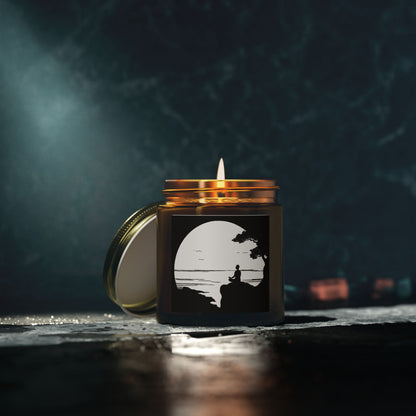 Lakeside Meditation Scented Candles, Coconut Apricot Wax (4oz, 9oz)