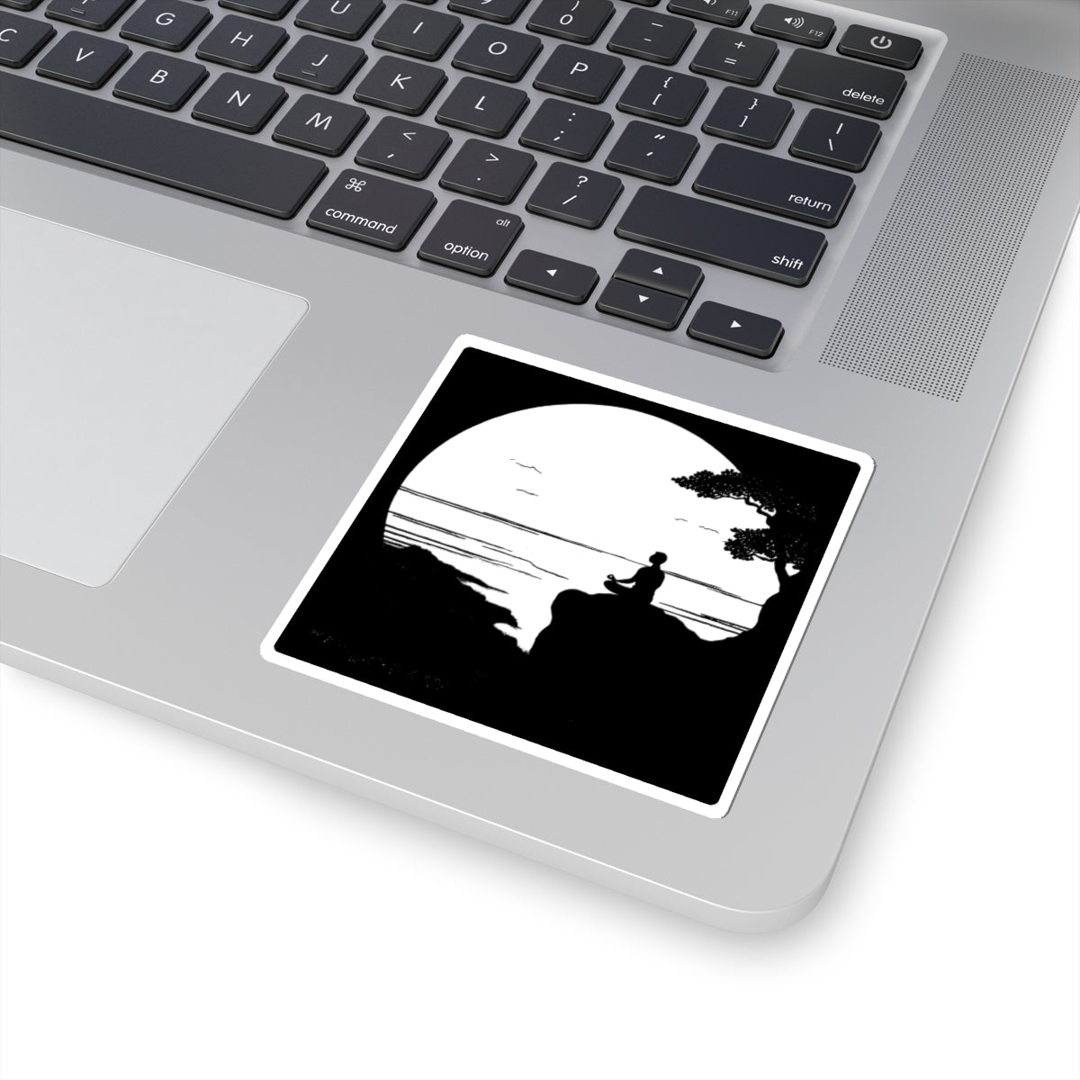 Lakeside Meditation Kiss-Cut Stickers