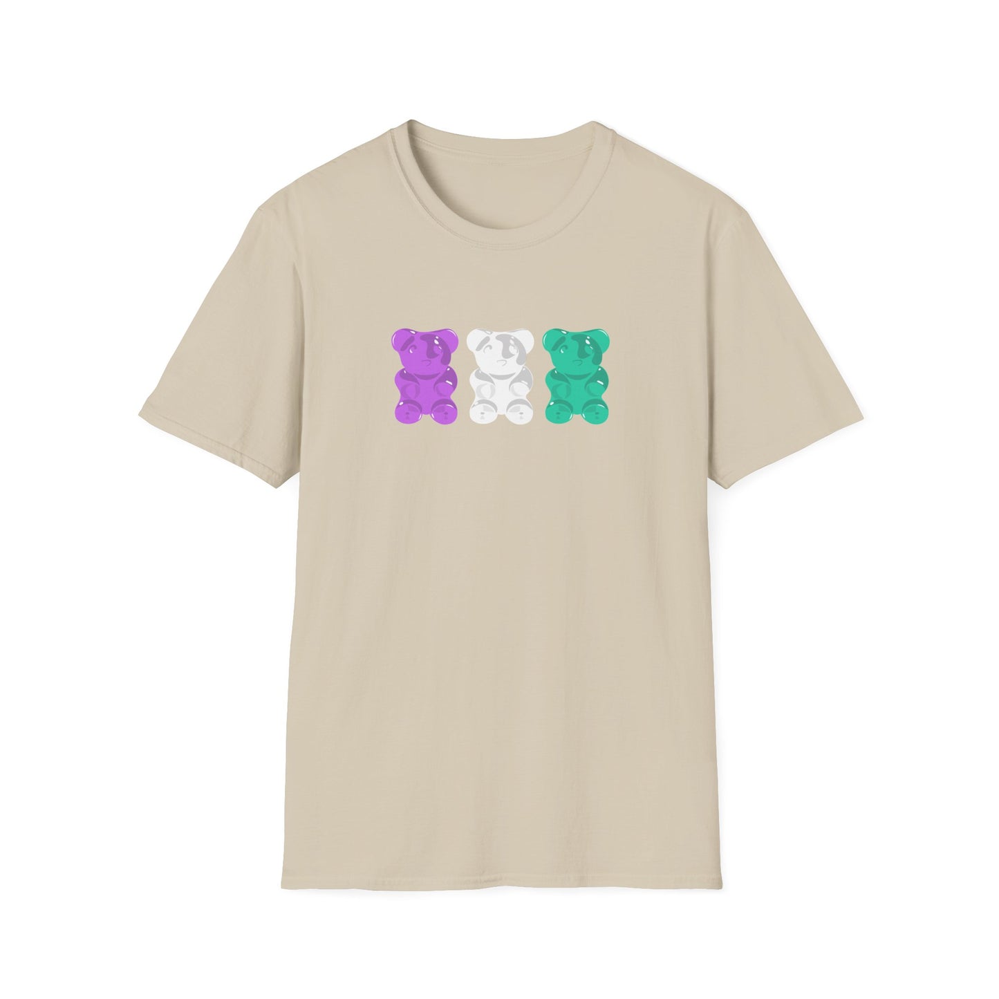 Genderqueer Pride Gummy Bears Unisex Softstyle T-Shirt