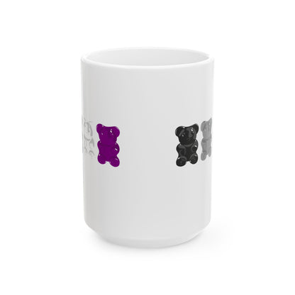Asexual Pride Gummy Bears Coffee Mug (11oz/15oz)