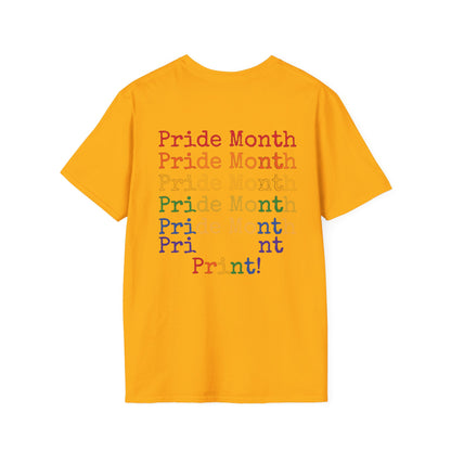 Pride Month PRINT Rainbows Pride Flag Unisex Softstyle T-Shirt