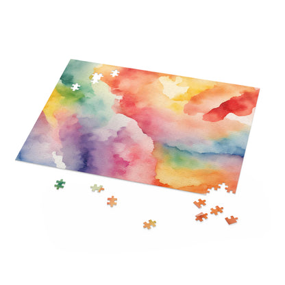 Rainbow Watercolor Puzzle (120, 252, 500-Piece)
