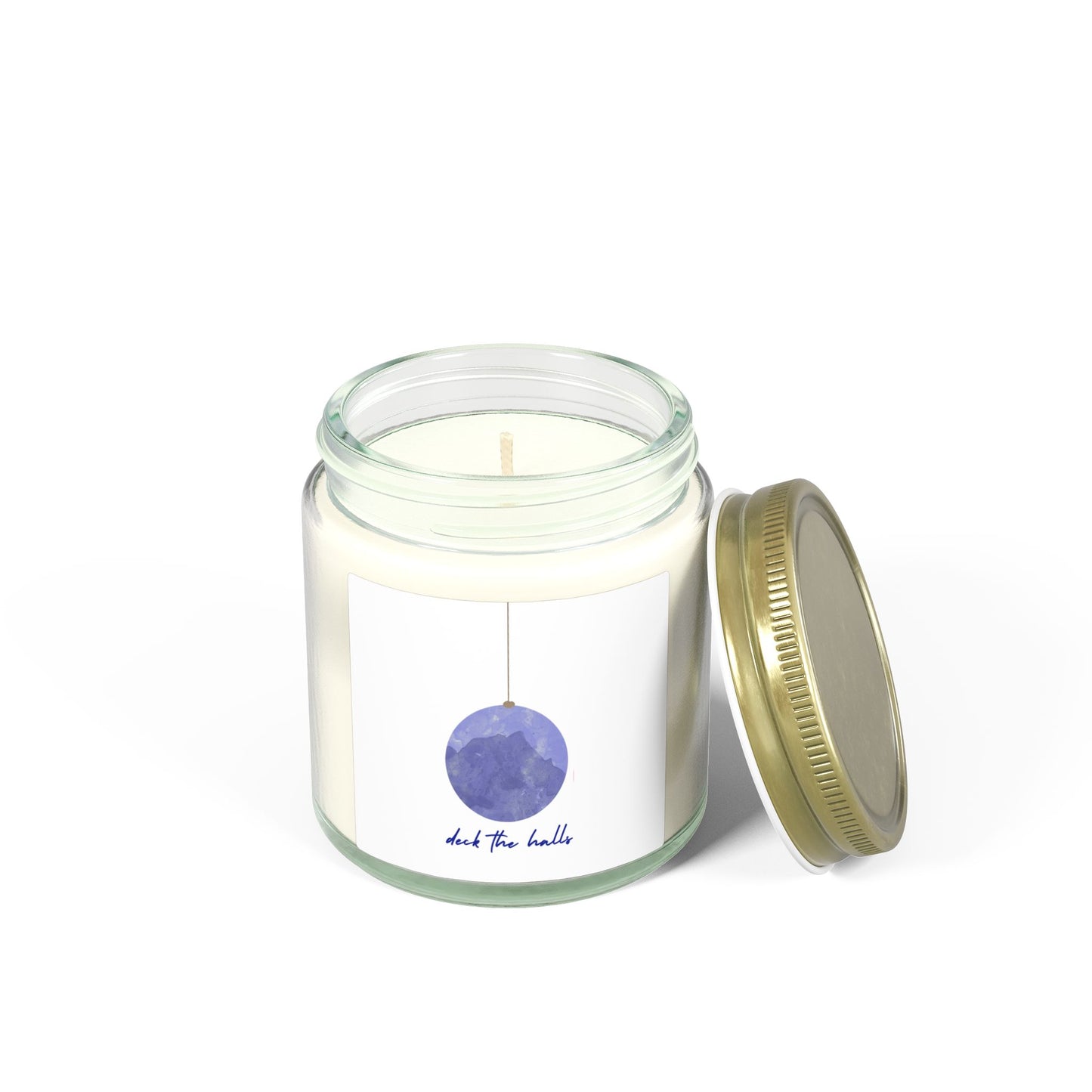 Deck the Halls Scented Candles, Coconut Apricot Wax (4oz, 9oz)