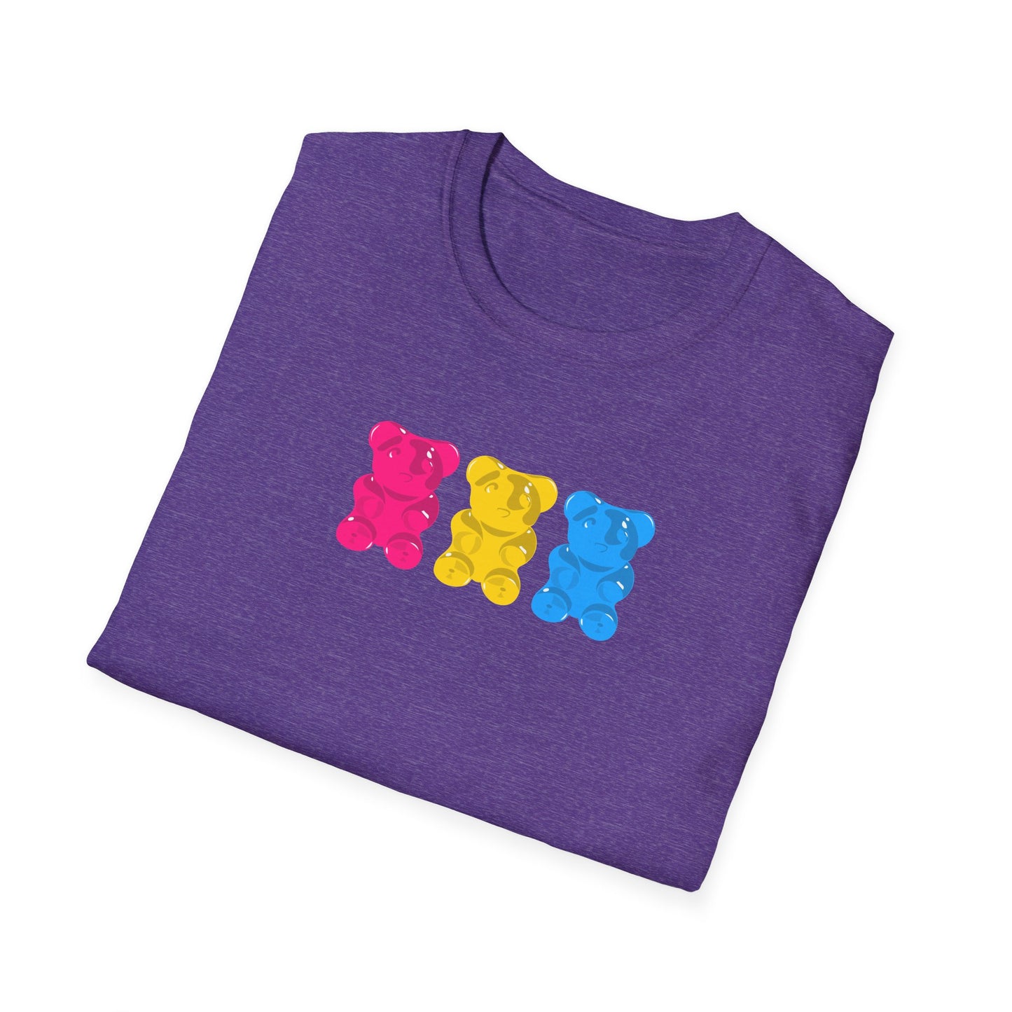 Pansexual Pride Gummy Bears Unisex Softstyle T-Shirt