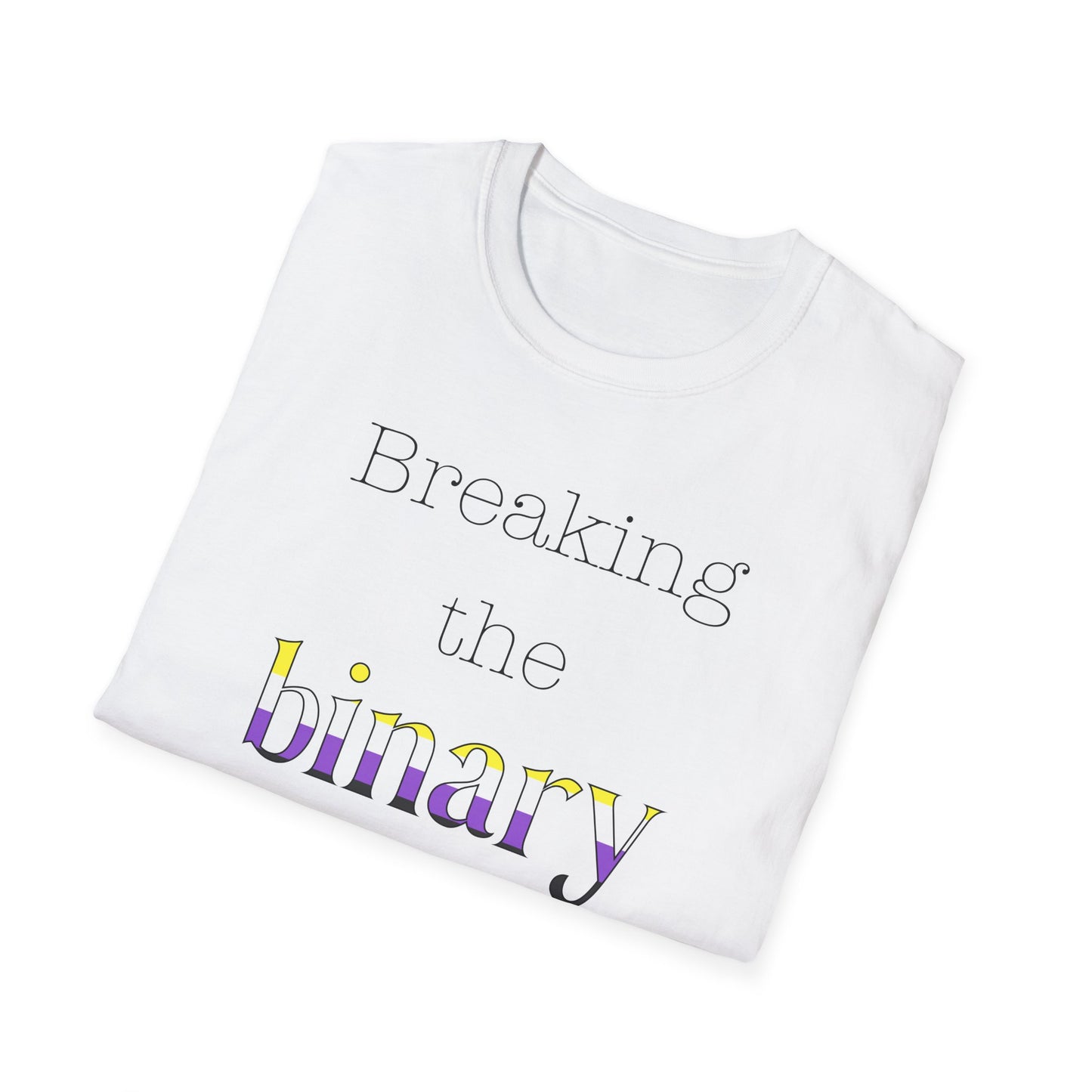 Breaking the Binary Pride Unisex Softstyle T-Shirt