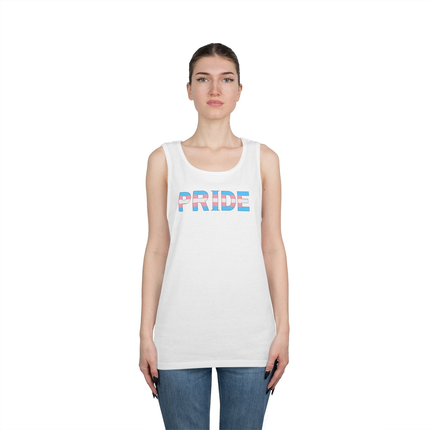 Trans PRIDE Unisex Heavy Cotton Tank Top