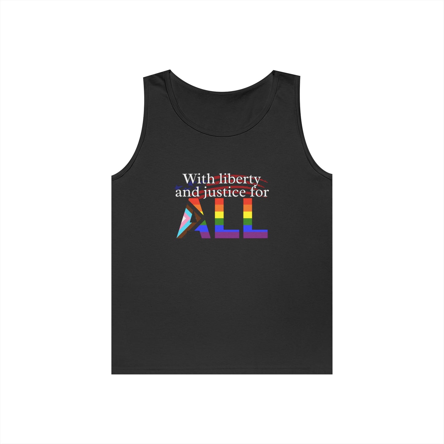 With Liberty and Justice for ALL Unisex Heavy Cotton Tank Top